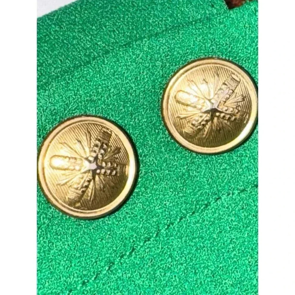 Melloday Green Button-Shoulder Long Sleeve Top - Medium - Picture 4 of 9